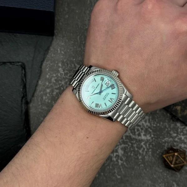 Чоловічий годинник Pagani Design PD-1752 Silver-Light-Blue фото 6